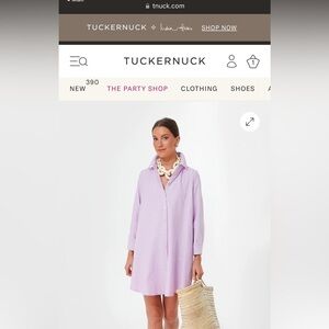 Tuckernuck Dress Lavender Oxford Size Large